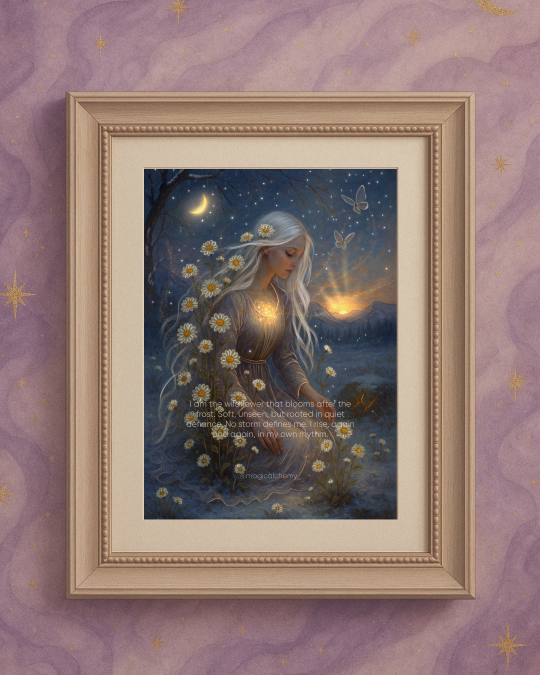 I am the Wildflower - Art Print