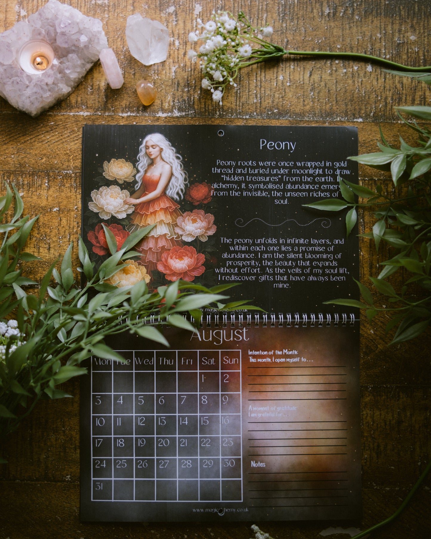 The Alchemical Garden 2026 A4 Calendar